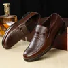 Dress Shoes Mazefeng Brand Men Leather Formal Business Male Office Work Flat Oxford Breathable Party Wedding Anniversary p230812