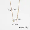Pendant Necklaces Korea Minimalist Freshwater Pearl Charm Bracelet Necklace For Women Girl Gold Plated Stainless Steel Collar Drop Jewelry