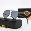 Dita – lunettes de soleil classiques plates pour femmes, Design de marque, nouvelle monture fine en métal, emballage luxueux, lentille Uv400, Dita1614YE0K, 2023