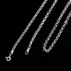 Chains Solid 925 Sterling Silver 3.5mm Rolo Link Chain Necklace 15.7" - 27.56" Available