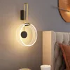 Lampe murale chambre au lit moderne minimaliste du salon nordique de l'ampoule