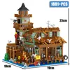 Blokkeren MOC CITY OUDE VISSING WINKEL WHARF VISSERMAN CABIN MINI MATGERE BOUW IDEE STRAAT VIEUW HOUTEN HUIS BAKKEN TOEY VOOR KINDEREN 230814