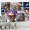 Tapestries sovrum dekor estetisk tapestry universum rymd planet vägg hängande galax hem vardagsrum bakgrund dekoration r230812