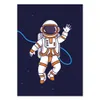 Canvas Painting Astronaut Planet Space Rocket Cartoon Posters Print Nursery Wall Art Nordic Picture Baby Kids Child Bedroom Decor Wo6