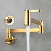 Modern Basin Sink Wall Mount Tap Brass Kitchen kran