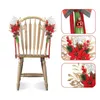 Fiori decorativi sedia natalizia decorazione floreale disposizione artificiale per bouquet per banchetti per feste di nozze