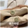 Duffel Bags Winter Solid Color Fashion One Shoulder Underarm Bag Plush Handheld Small Square Ladies Fluffy Travel Purses