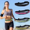 Utomhuspåsar som kör midja Pack Gym Dubbel Pocket Watertproof Phone Belt Nylon Casual Small Bag Travel Cykling Vandring Sport