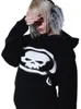 Heren Hoodies Sweatshirts Y2k Hoodie Harajuku Hip Hop Schedel Print Super Dalian Cap Sweatshirt Heren Straat Punk Rock Gothic tops Straat Kleding 230814