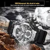 Relógios digitais de relógios de pulso para homens 50m de moda à prova d'água Black Tactical Eelctronic Watch Time Dual Time Militar Quartz Relógios Male