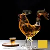 Tumblers Home glass wine bottle Rooster shape liquor Empty Glass Infused Wine Bottles Whiskey Dispenser Bar Tools 230814