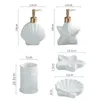 Accessorio da bagno Set di sapone in ceramica Distribuzione liquido Distributore Starfish Shell a forma di lozione Shampoo Bottle spazzolino da denti da denti da denti da denti 4 pezzo