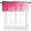 Curtain Pink Gradient Modern Geometric Abstraction Short Curtains Kitchen Cafe Wine Cabinet Wardrobe Window Small Home Decor