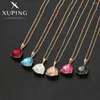 Colliers pendentifs xuping bijoux mode Collier en cristal avec couleur dorée pour femmes A00426696