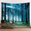 Tapisseries Forest Tapestry Home Decoration Paysage Tapestry Salon Room Decoration Tapestry Tapestry rideau Old Tree Red R230812