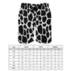 Men's Shorts Black And White Cow Print Gym Summer Spots Animal Hawaii Beach Men Sports Surf Quick Dry Graphic Trunks