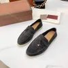 Designer kleding schoenen mannen slippers dames schoenen zachte kasjmier loafers klassieke stijl slip op suede lederen schoen platte slipper mode canvas sandalen