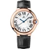 Zegarek moda designerska zegarek kwarcowy Pasek ze stali nierdzewnej z wieloma kolorami dostępnymi wodoodpornymi niebieskimi serią balonową zegarek Montre de Luxe
