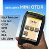 Fiber Optic Equipment OFW Mini OTDR Active Live Test 1550nm 20dB 80KM Reflectometer Touch Screen OPM VFL OLS Tester SC APC/UPC Connector