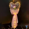 Decoração de festas LED BOBO BALOLON Plashing Light Heart Heart Rose Flower Ball Transparent Dia dos Namorados Droga Drop Dat entre G0814