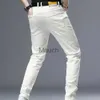 Men's Jeans Spring Summer White Hot Drill Ripped Cowboy Korean Style Streetwear Men Washed Luxury Holes Slim Hiphop Stylish Jeans Trousers J230814