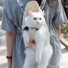 Cat Carriers Mesh Dog Bag Outdoor Travel Backpack Ademende draagbare huisdierendrager voor hondenkatten