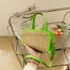 Shoulder Bags Small Bag Women's 2023 New Fashion Summer Trend Fashion Straw Woven Bag Texture Bag Weaving Fashion Women's Fashion Backpackstylishhandbagsstore