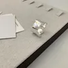 Cluster anneaux "Real S925 STERLING Silver Material" Glossy Texture Ring Opening Design peut ajuster la personnalité de la mode H bijoux en gros