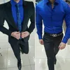 Costumes pour hommes Dernier design Men pour le marié de mariage Tuxedo bleu marine avec pantalon 2 acèdes mince terno masculino trajes para hombre