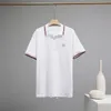 Men's Polos 2023 Summer MO English Short Sleeve Lapel Business Casual Mongolian Polo Shirt 230812