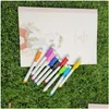 Markers Wholesale Whiteboard Marker Magnetic Pen Dry Erase White Board Magnet Pens Built In Eraser Office School Supplies Drop Deliv Dhepq