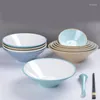 Bowls Melamine Tableware Two-Color Noodles Mixing Bowl