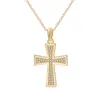 2023 Fashionabla europeiska och amerikanska modedesign S925 Sterling Silver Cross Collar Chain Simple and Shiny Zircon Atmosphere