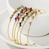 Bracelets Bangle Bohemia Bracelets en acier inoxydable en forme de forme en C pour les femmes ouvrant des accessoires de bijoux de mode réglables