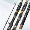 Carbon Thunder Strong Rod Super Hard Tuned Black Fish Rod Road Sub Rod Casting Rods Straight Handle
