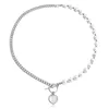 Anhänger Halsketten Edelstahl Perlenschale Kreuz Halskette für Frauen Mädchen OT Abschnitt 2023 Trend Halskette Daily Party Schmuck Geschenk