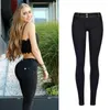 Frauen Jeans 2023 hohe schwarze Hosen niedrige Taille Stifte Leggings Mode Super Elastic Slim, weich bequeme Plus Größe