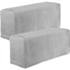 Stol täcker 2 st kontorslipcovers armstöd soffa bordduk soffa stretch skyddande elastik