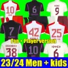 Манея 23 24 Бавария Мюнхенская футбольная джерси Joao Cancelo de Ligt Sane 2023 2024 футбольная рубашка Musicala Gnabry Goretzka Muller Men Kids Kits Kimmich фанаты игрок