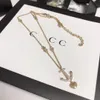 Collana design di lusso Collane in acciaio inossidabile con piastre inossidabile in oro 18K Accessori per gioielli da sposa a cittadini per donne accessori per matrimoni X227