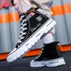 Scarpe per abiti uomini vulcanizzano sneaker top high top in tela casual piattaforma traspiratori di addestratori di uomo tenis maschilino y 230812