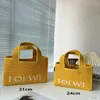 Brand Women's Bag Woven Tote Summer Island Series Shoulder 2023 New Fashion High Quality Handbag
