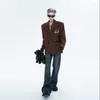 남성용 재킷 AQ07115 패션 코트 2023 활주로 고급 유럽 디자인 파티 스타일 의류