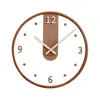 Horloges murales Ministance Clock Living Room Decoration Creative Transparent Simple Japonais Fashion Ins Ultra-Quiet