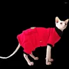 Cat Costumes Chinese Style Clothes For Hairless Sphinx Devon Four-legged Rex Conis Kitten Outfits Sphynx