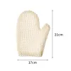 Natuurlijke sisal badhandschoenen spa douche scrubber badkamer handschoenen 21*17 cm wanten verzachten huiddouche handschoen