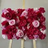 Party Decoration 60x40cm 3D Flowers Wall Diy White Rose Flower Panel For Wedding Backdrop Mariages Christmas Floral