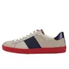 Ace Bee Scarpe Casual Uomo Donna Grande Bianco Piatto Verde Rosso Ricamato Coppie Italia Cartoni Animati Sneakers Basse Vera Pelle Tigre Serpente Ricamo Striscia h7FV #