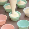 Bakformar 24 st/parti matkvalitet silikon mini cupcake foder kakverktyg mögel muffin koppar