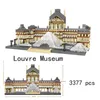 Blocks Colosseum Louvre Museum Diamond Building Micro Blocks City Paris Tower London Big Architecture R230814